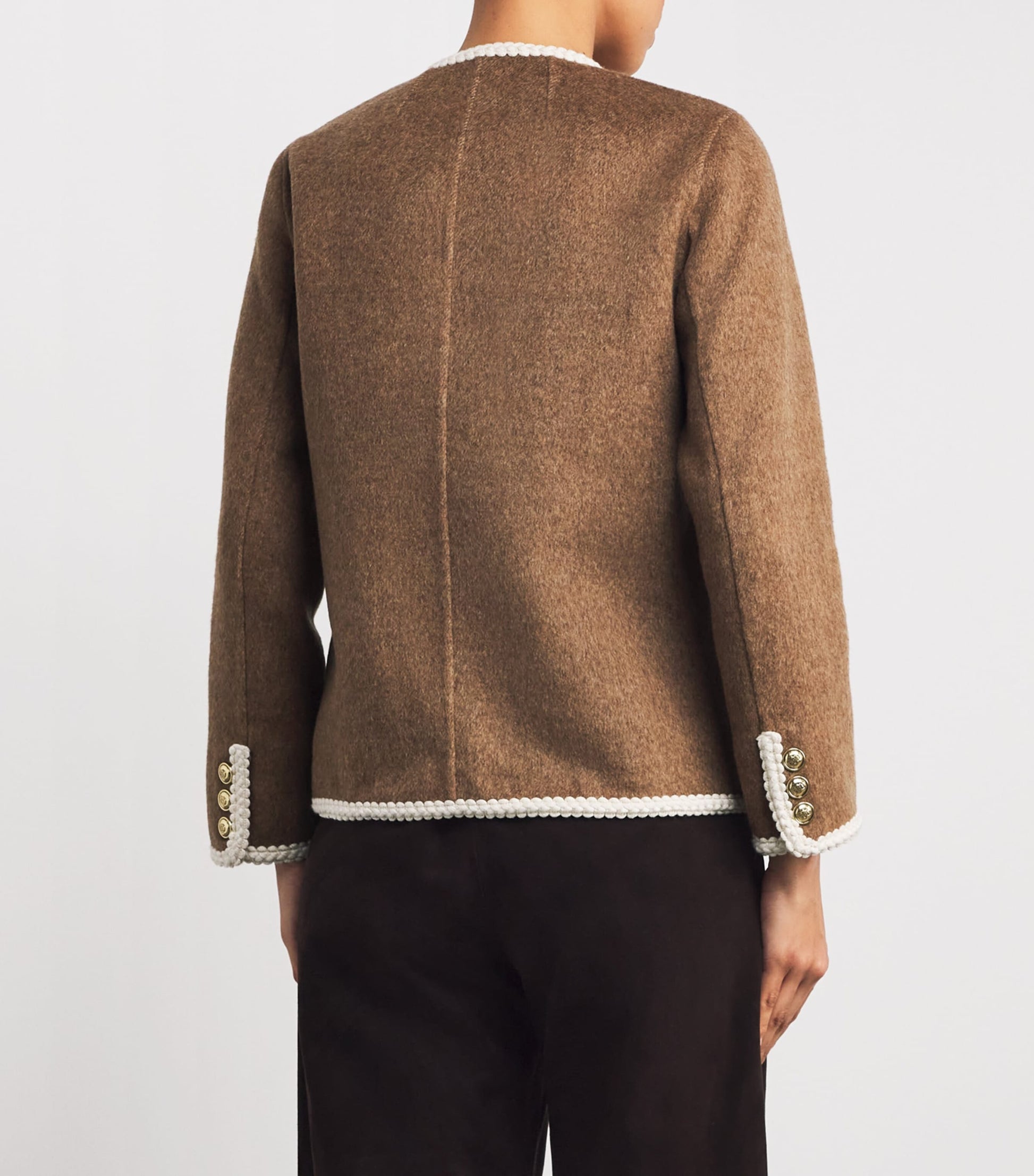 Wool-Blend Double-Faced Jacket DARK BLOND