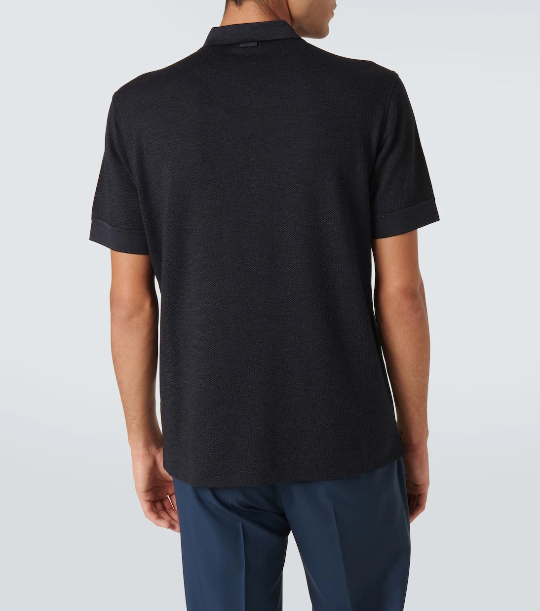 Zegna - Cotton and silk polo shirt