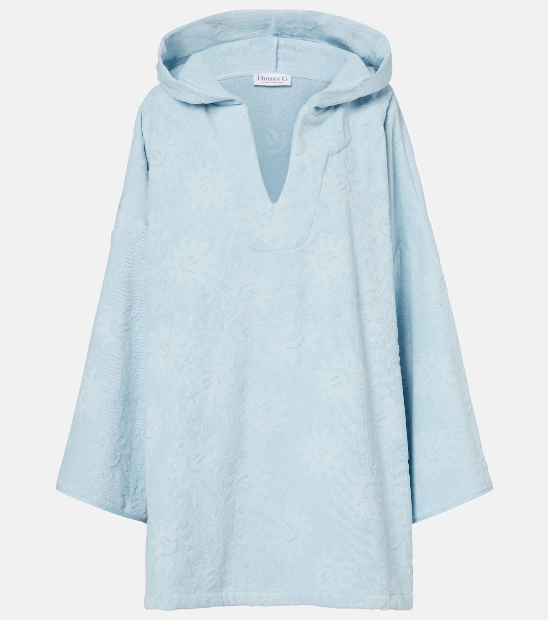 Hunza G - Hooded cotton terry poncho