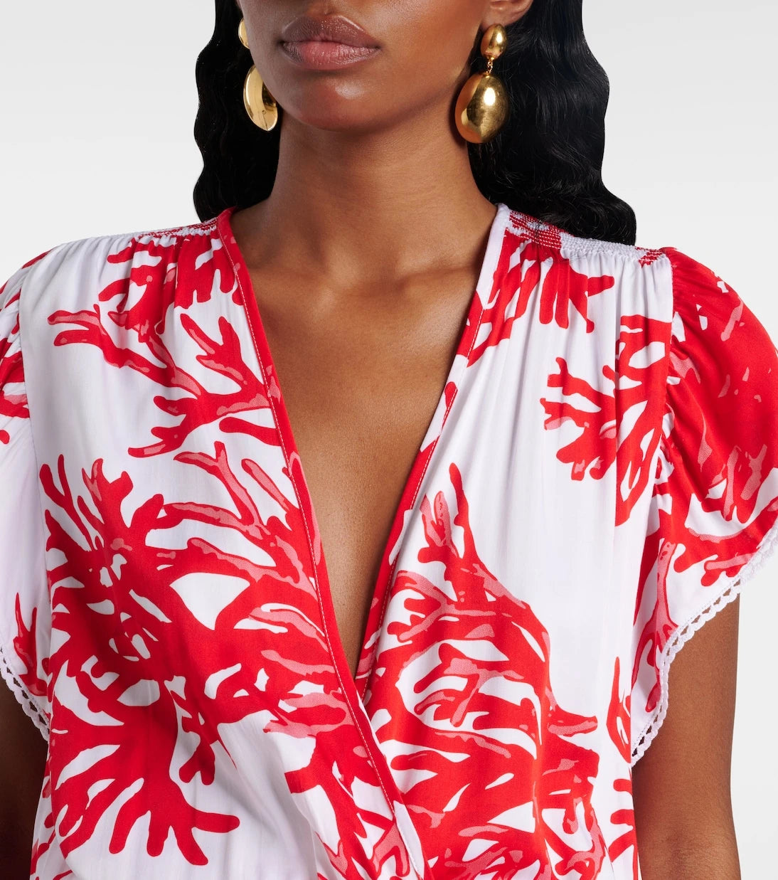 Melissa Odabash - Jess printed tiered minidress