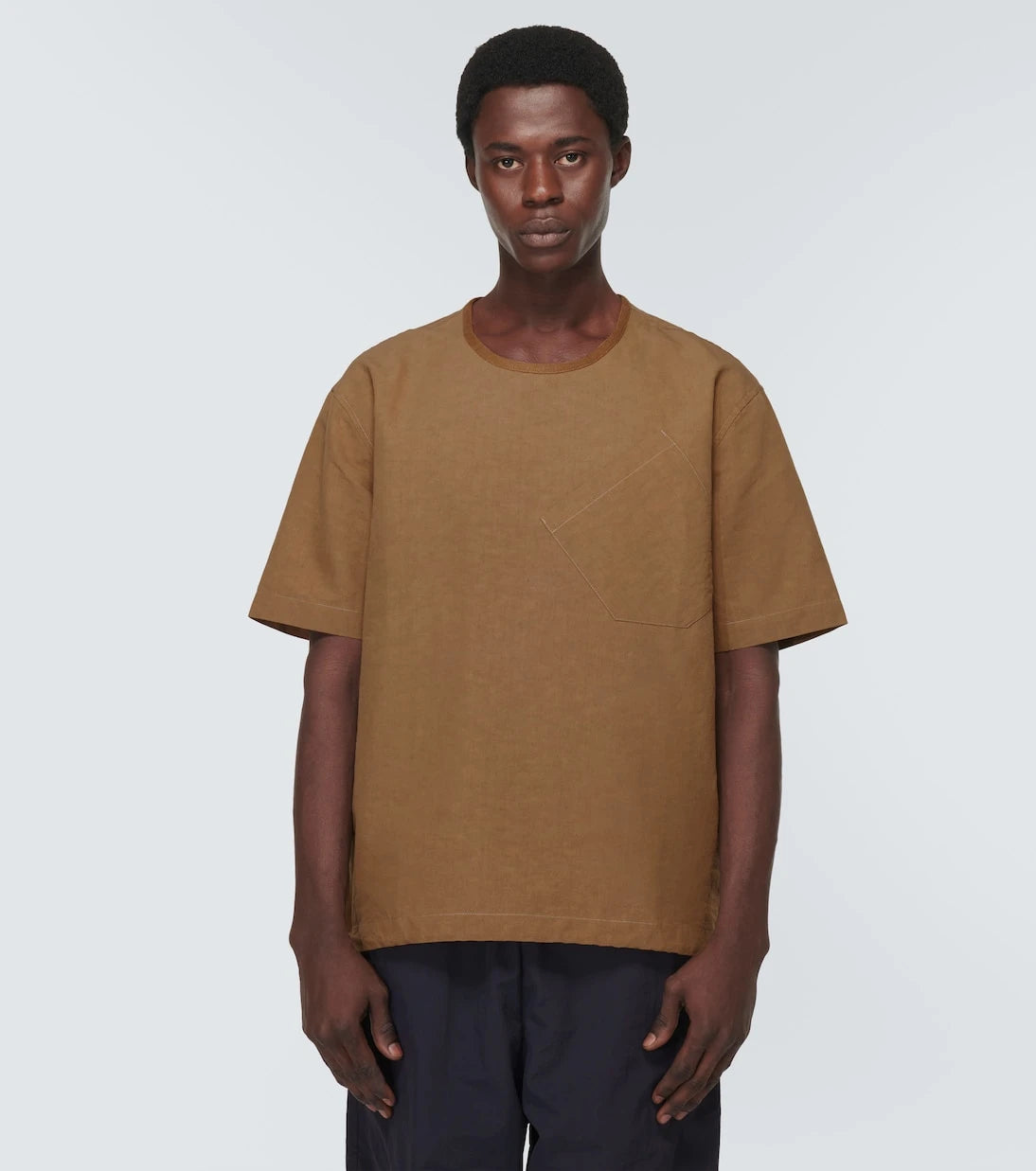 Ranra - Rafn cotton and linen-blend T-shirt