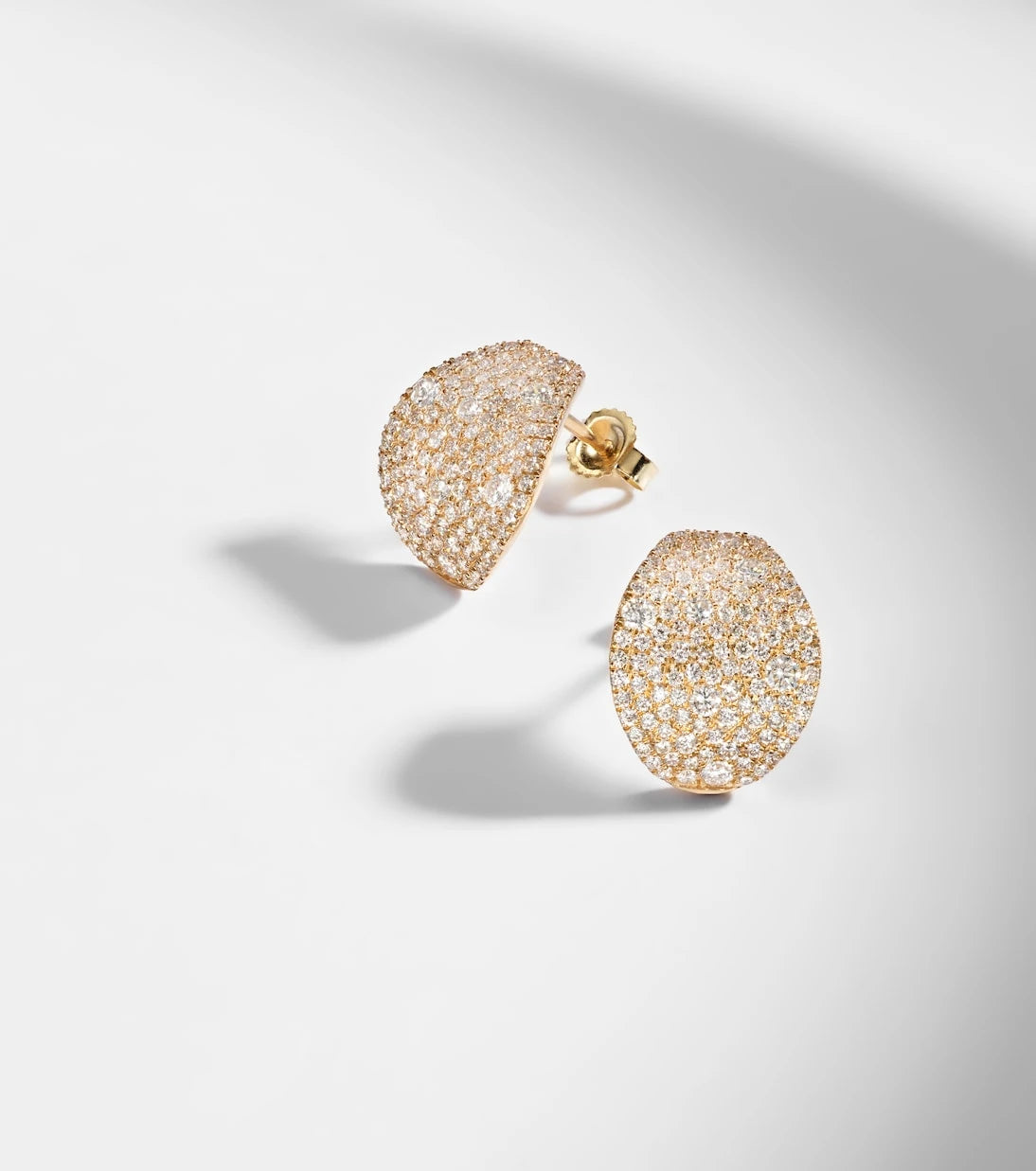 Stone and Strand - Keepsake 14kt gold huggie earrings with diamonds