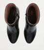 Valentino Garavani Black Leather Pattie Ankle Boots 75
