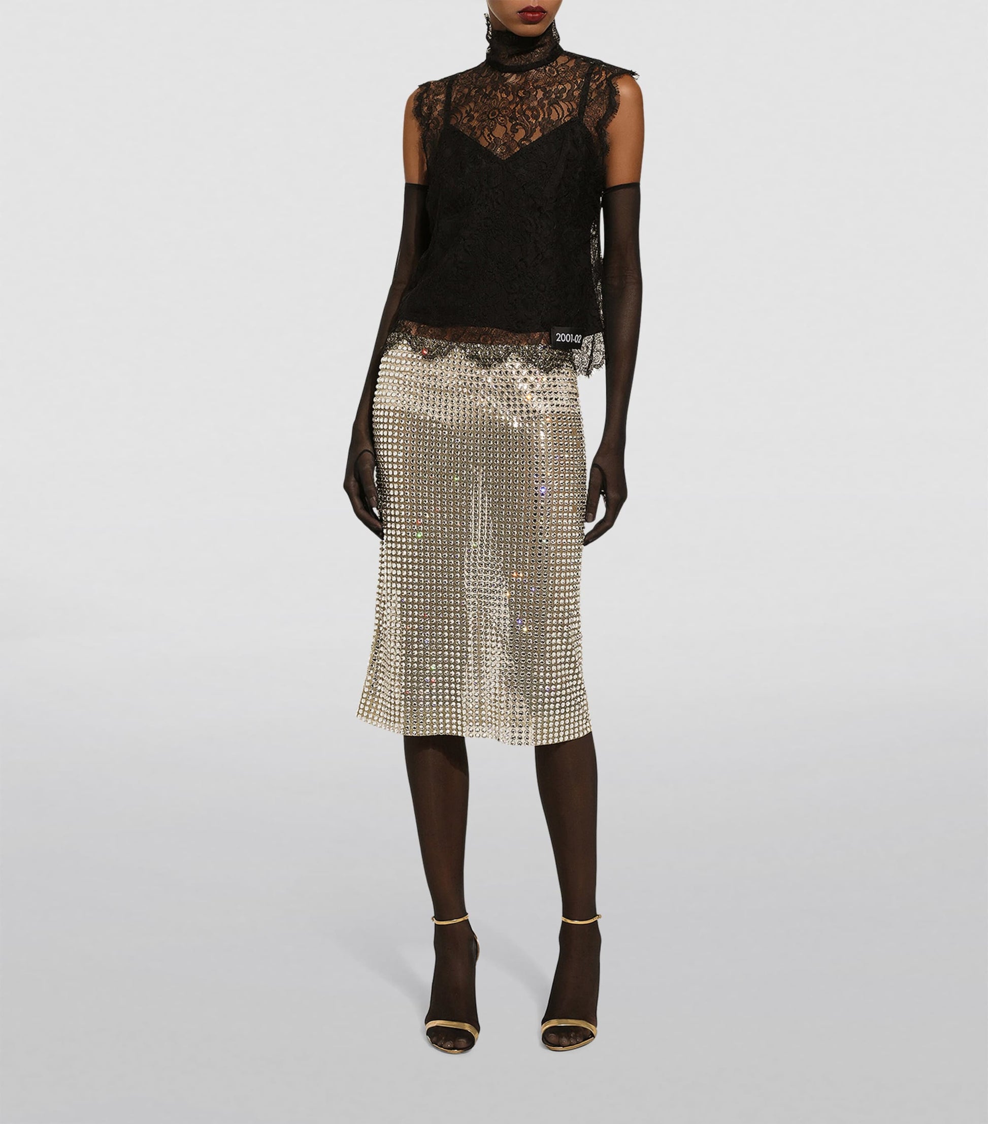 Dolce & Gabbana Multi Lace Sleeveless Blouse