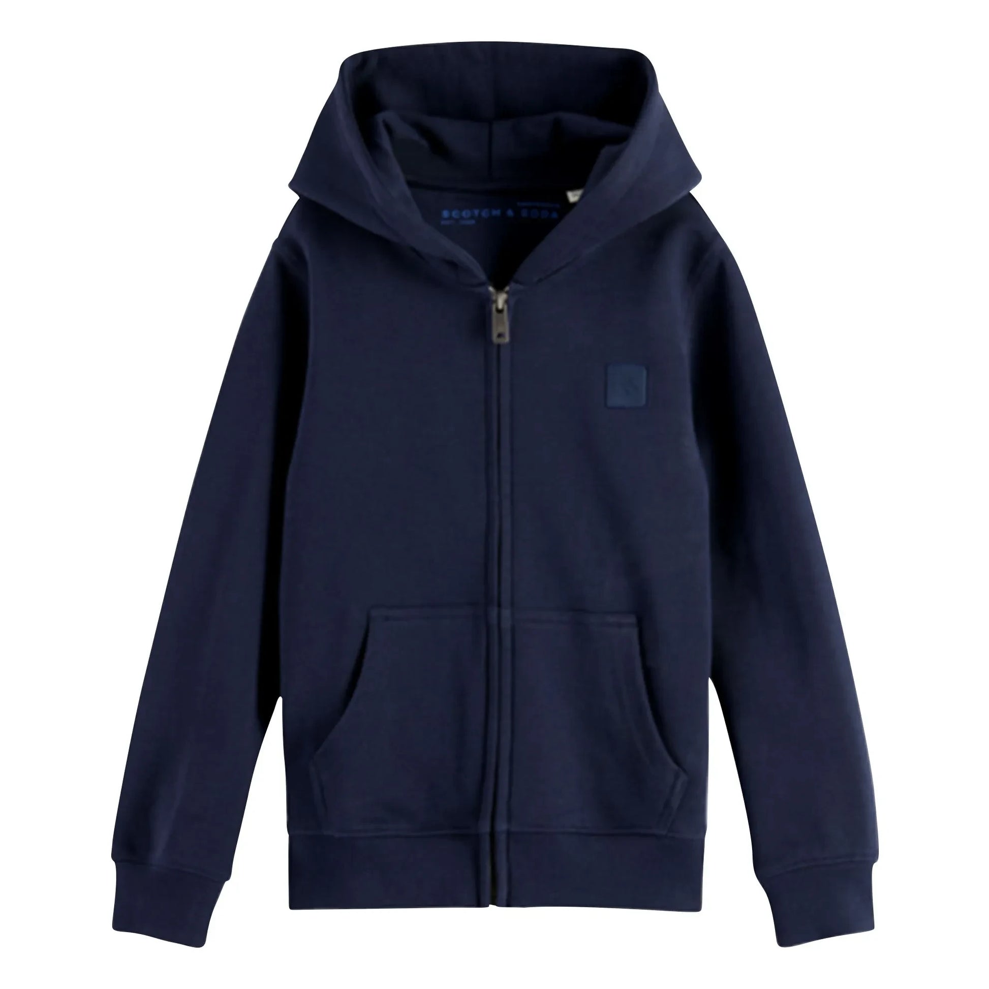 Scotch & Soda - Logo Badge Zip Sweatshirt | Navy blue