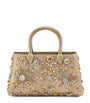 Bvlgari Gold Leather Serpentine Duette Top-Handle Bag