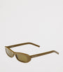 Saint Laurent Brown Acetate SL 557 Sunglasses