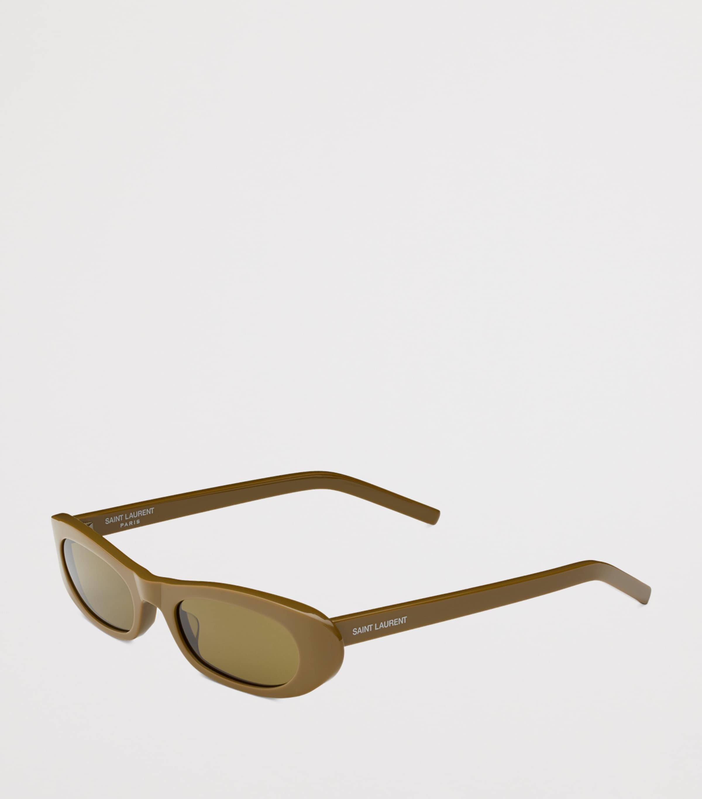 Saint Laurent Brown Acetate SL 557 Sunglasses