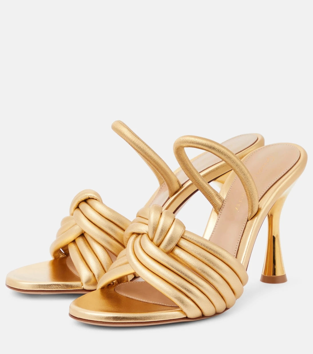 Gianvito Rossi - Ottavia metallic leather sandals