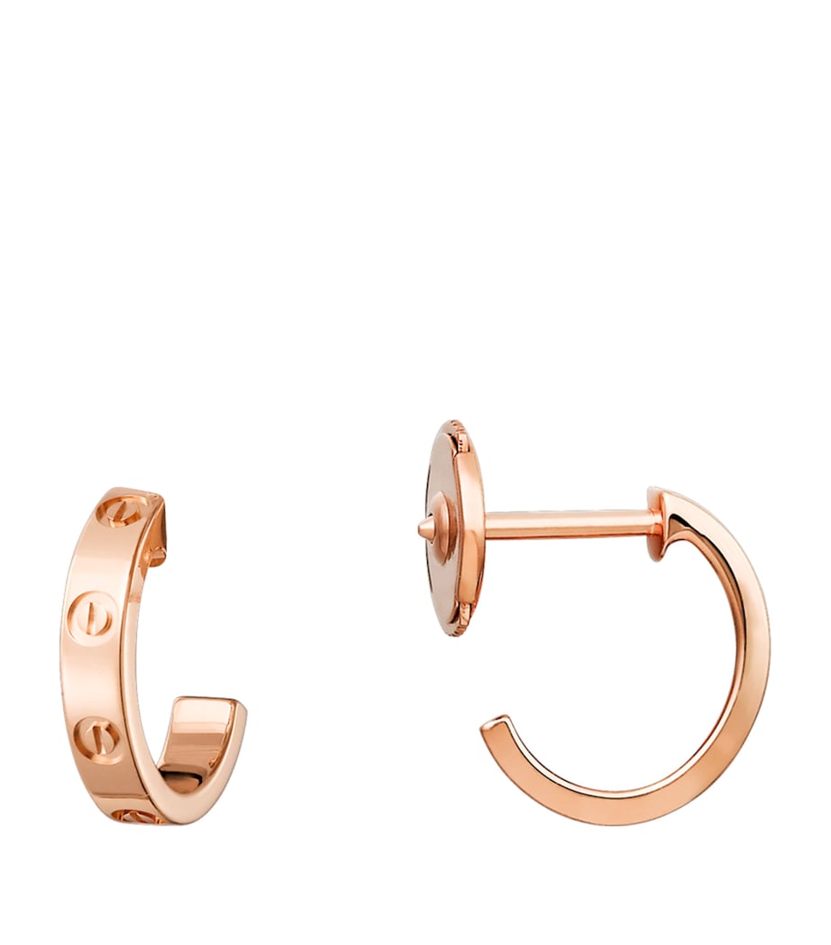 Rose Gold LOVE Hoop Earrings