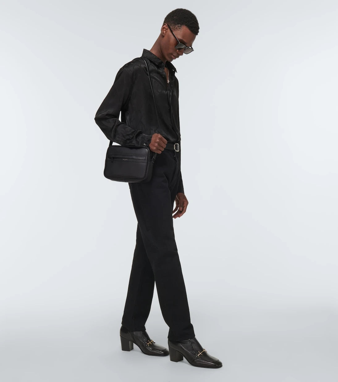 Saint Laurent - Camp leather camera bag