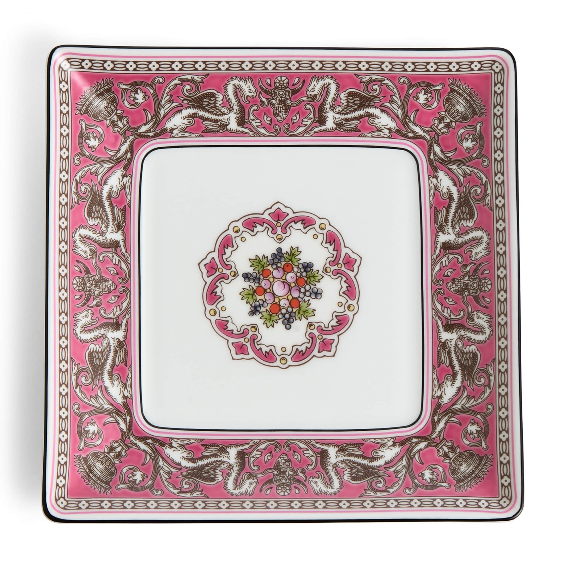 Florentine Fuchsia Square Tray (14cm)