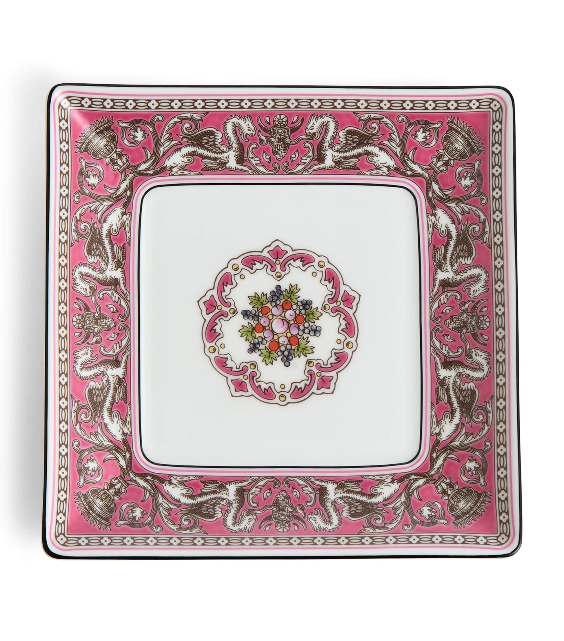 Florentine Fuchsia Square Tray (14cm)