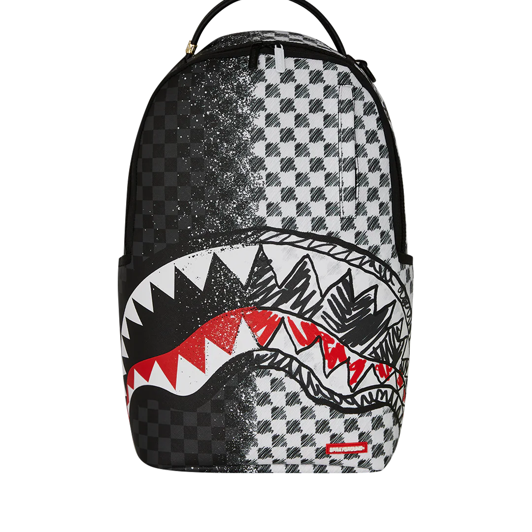Sprayground Scribble Dribble Check Backpack
