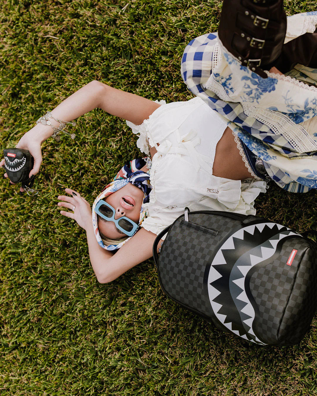 Sprayground Lights Out Sharks In Paris Backpack