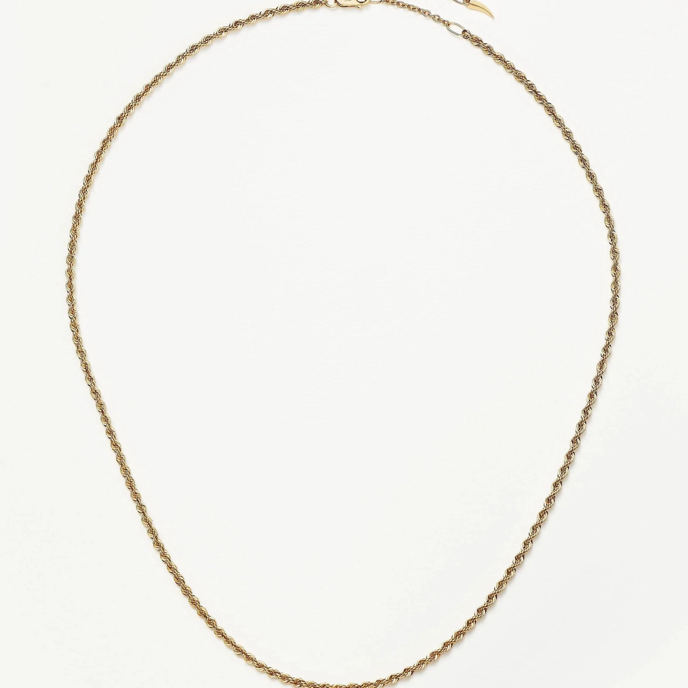 Fine Classic Rope Chain Necklace Necklaces Missoma 