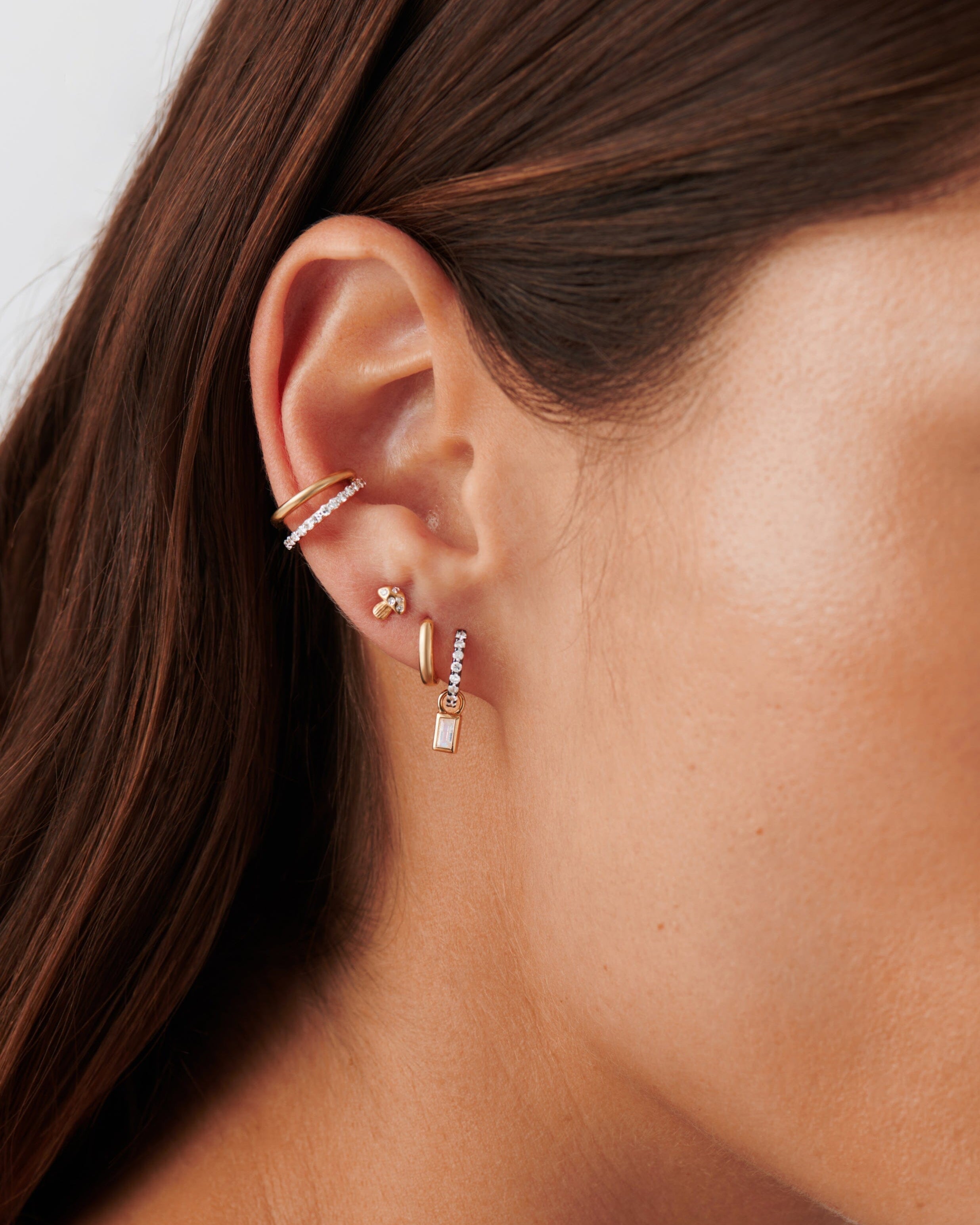 Fine Diamond Mushroom Single Stud Earring Earrings Missoma 