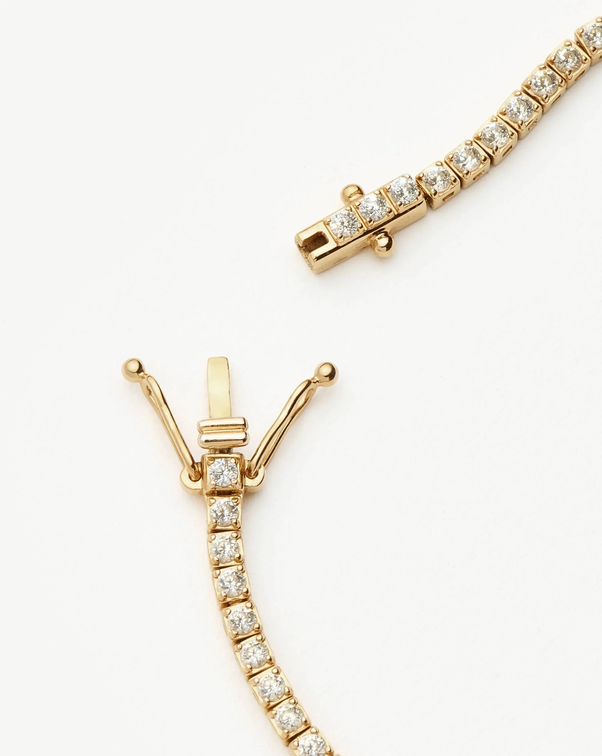 Fine Diamond Tennis Bracelet - Size L | 14ct Solid Gold Lab Grown Diamonds Bracelets Missoma 