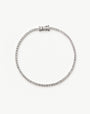 Fine Diamond Tennis Bracelet - Size L | 14ct Solid White Gold Lab Grown Diamonds Bracelets Missoma 