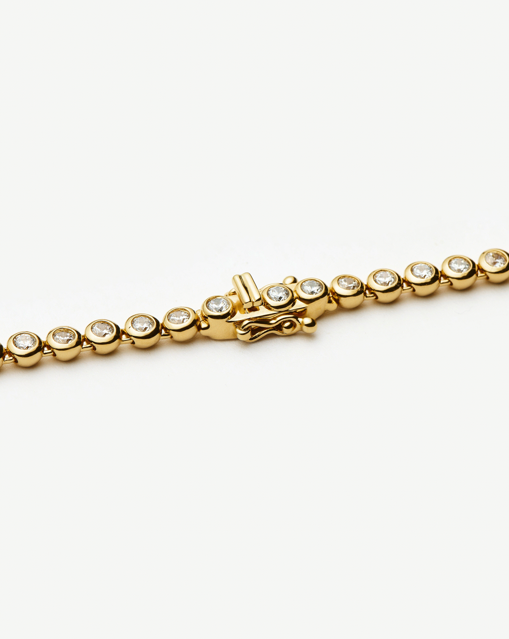 Fine Diamond Tennis Bracelet - Size M | 14ct Solid Gold Lab Grown Diamonds Bracelets Missoma 
