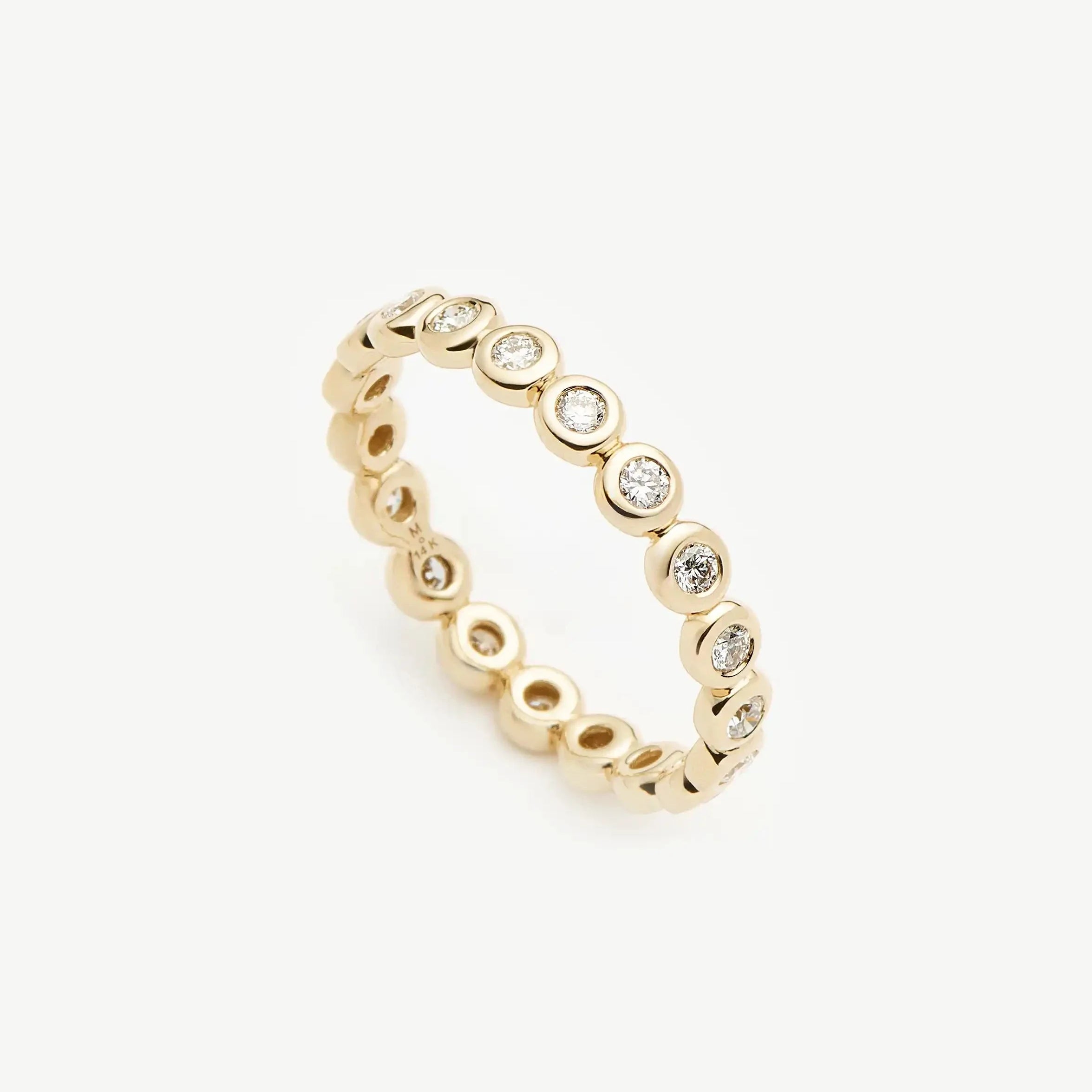Fine Diamond Tennis Eternity Ring | 14ct Solid Gold Rings Missoma 