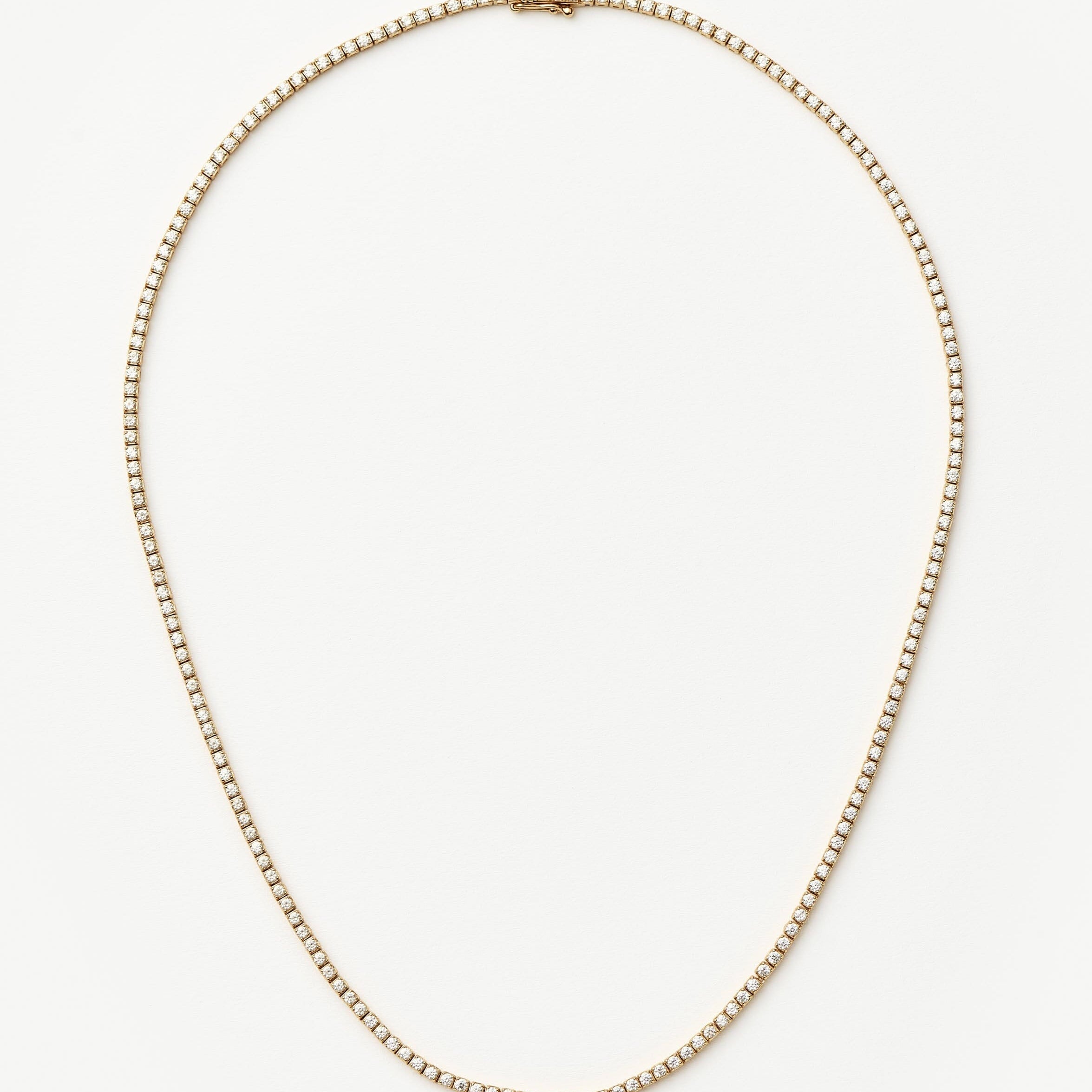 Fine Diamond Tennis Necklace | 14ct Solid Gold Diamond Necklaces Missoma 
