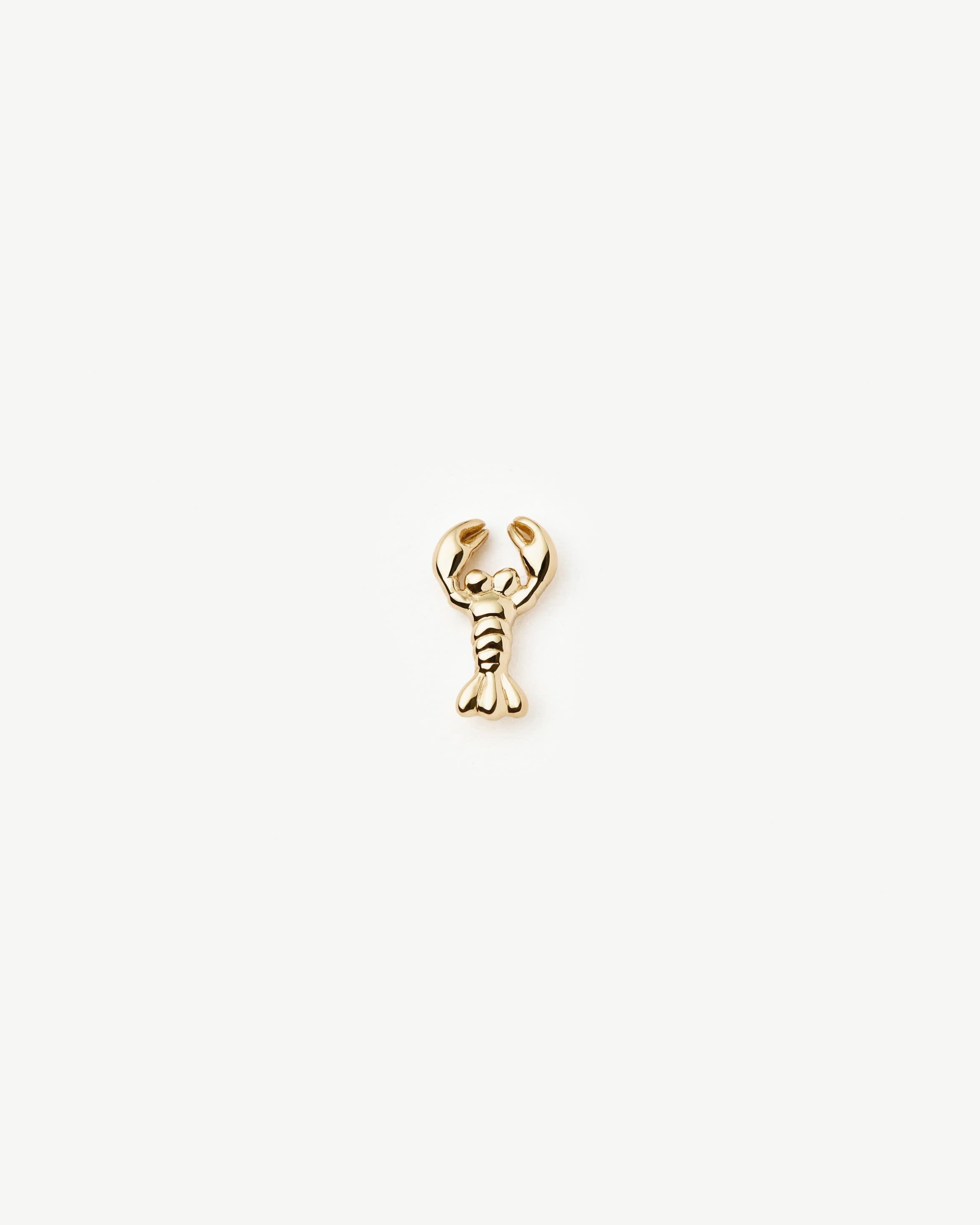 Fine Lobster Single Stud Earring | 14ct Solid Gold Earrings Missoma 