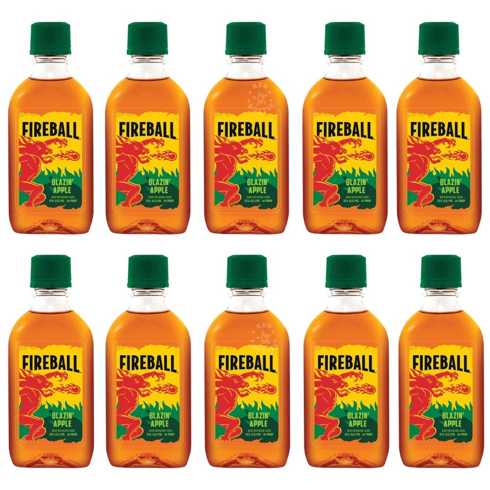 Fireball Blazin’ Apple Cinnamon Whisky - 10 Pack (50 ml)
