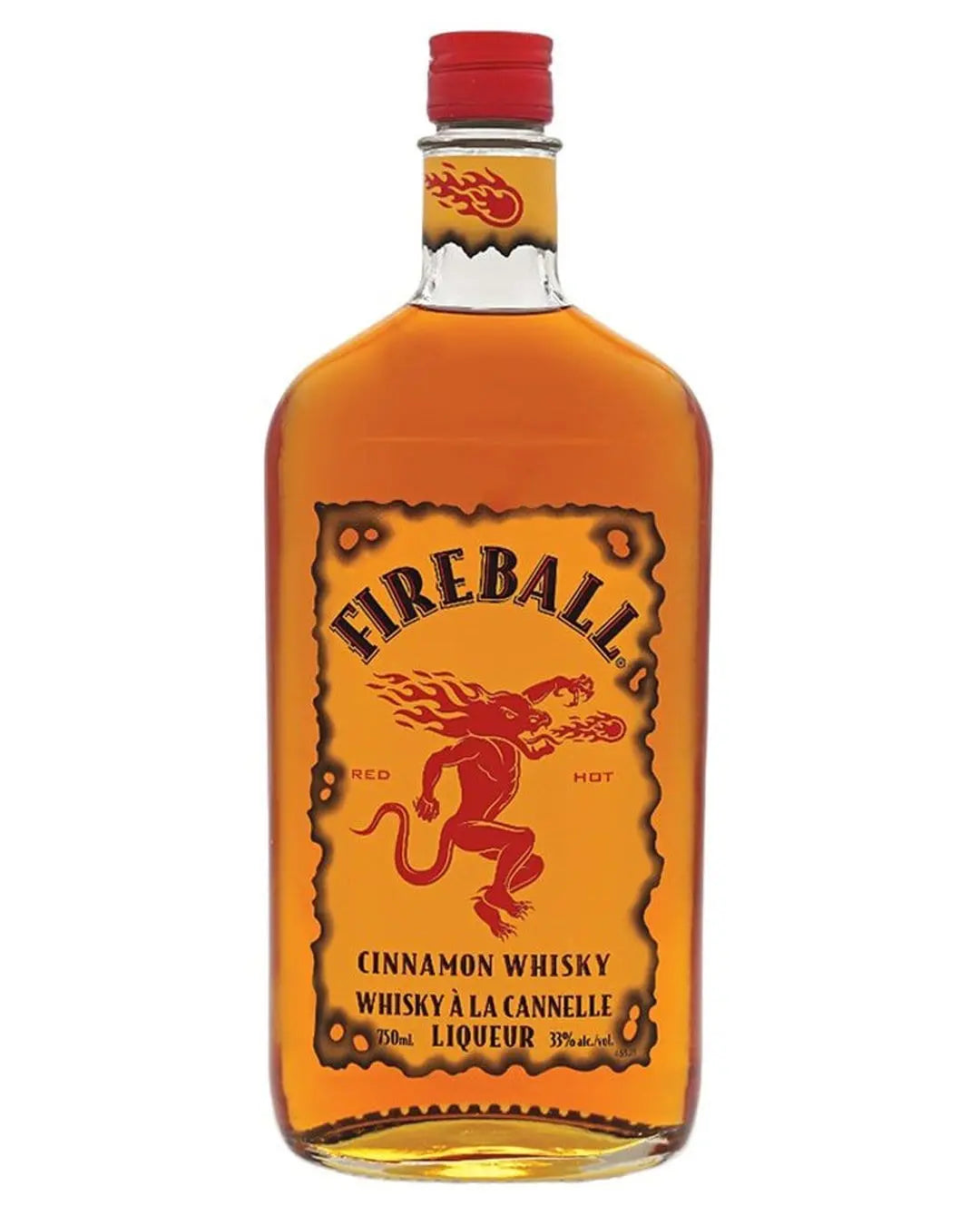 Fireball Cinnamon Whisky Liqueur, 70 cl