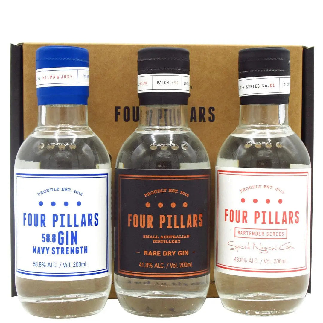 Four Pillars Gin Trio Gift Pack, 3 x 20 cl