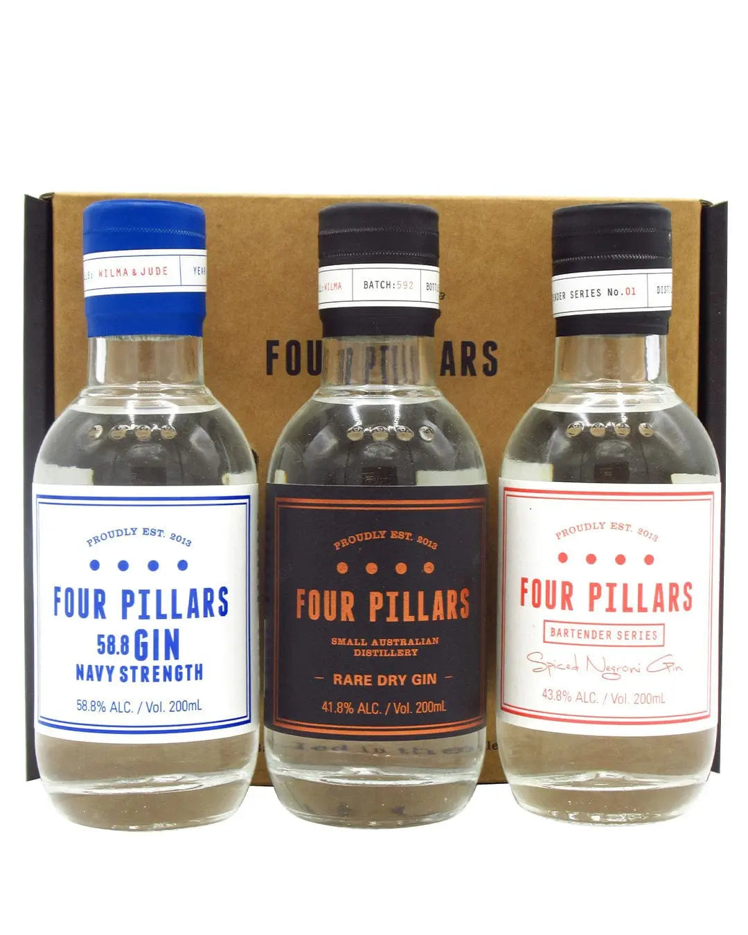 Four Pillars Gin Trio Gift Pack, 3 x 20 cl