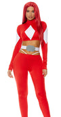 Red Mighty Power Superhero Costume