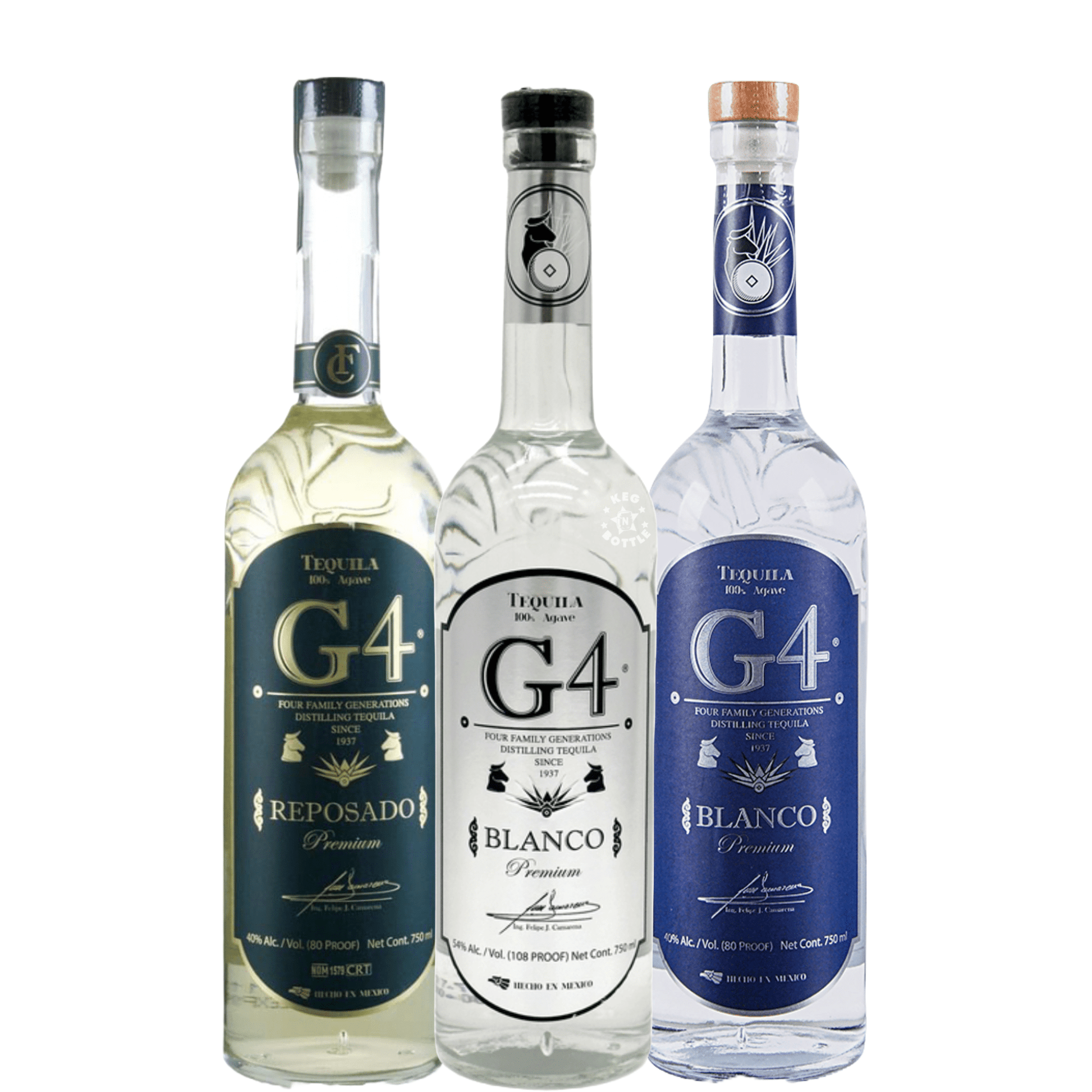 G4 Tequila Combo Pack (3 x 750 ml)