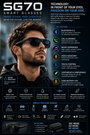 iPixi - SG70 AI Camera Smart Glasses