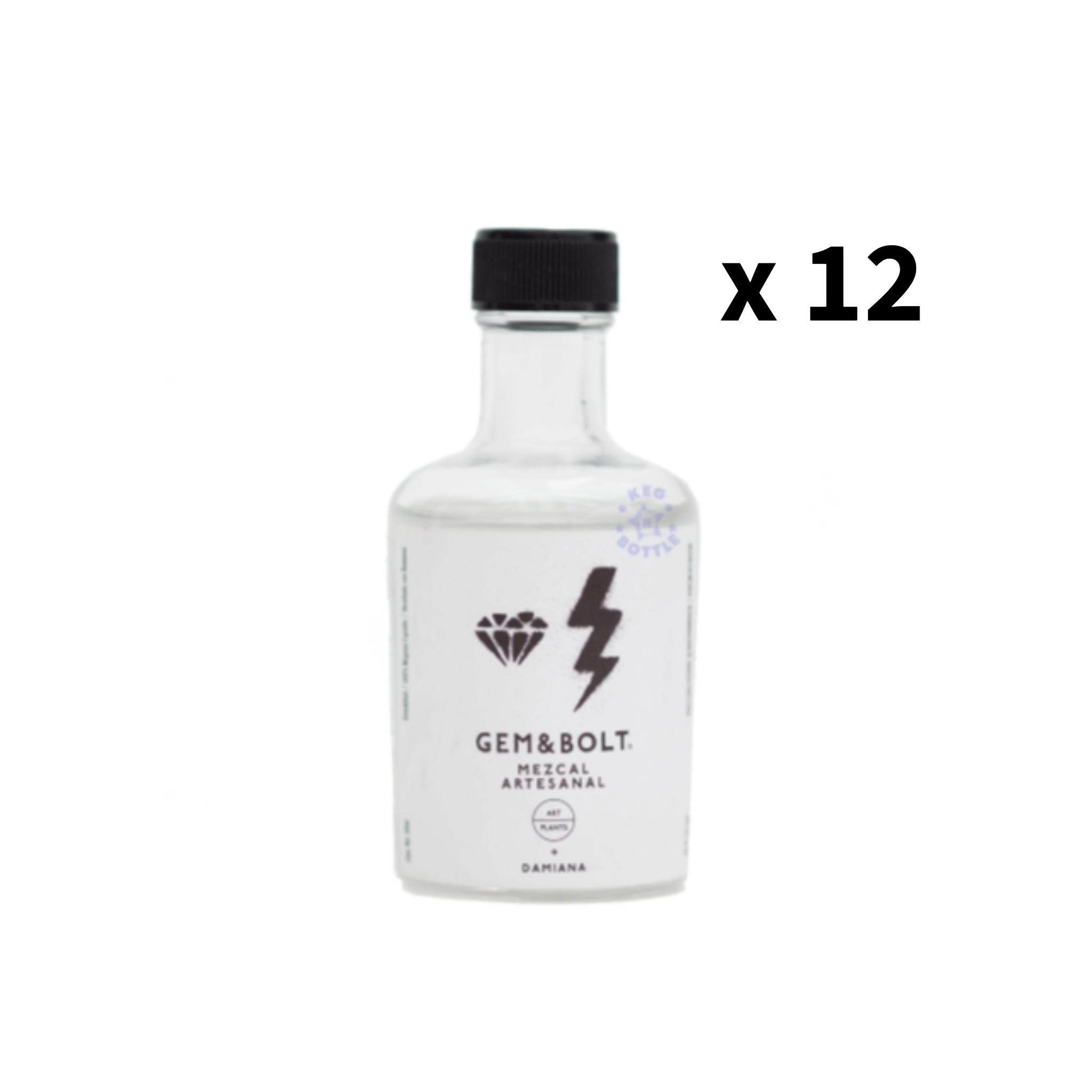 Gem&Bolt Artesanal Mezcal Miniature (12 Pack)