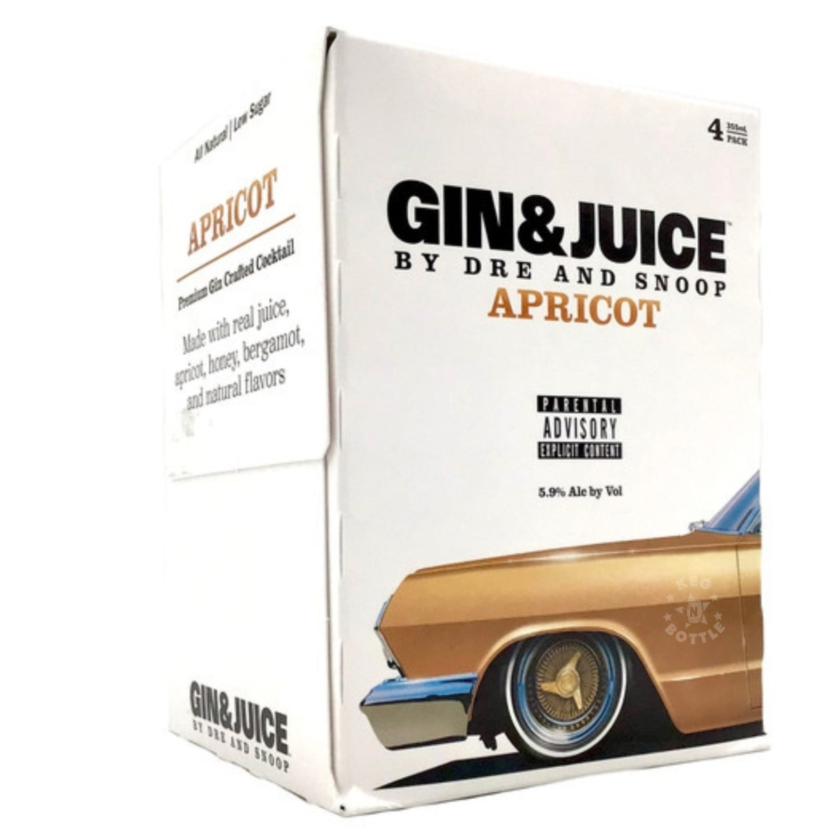 Gin & Juice by Dre and Snoop Apricot - 4 Pack (355 ml each)
