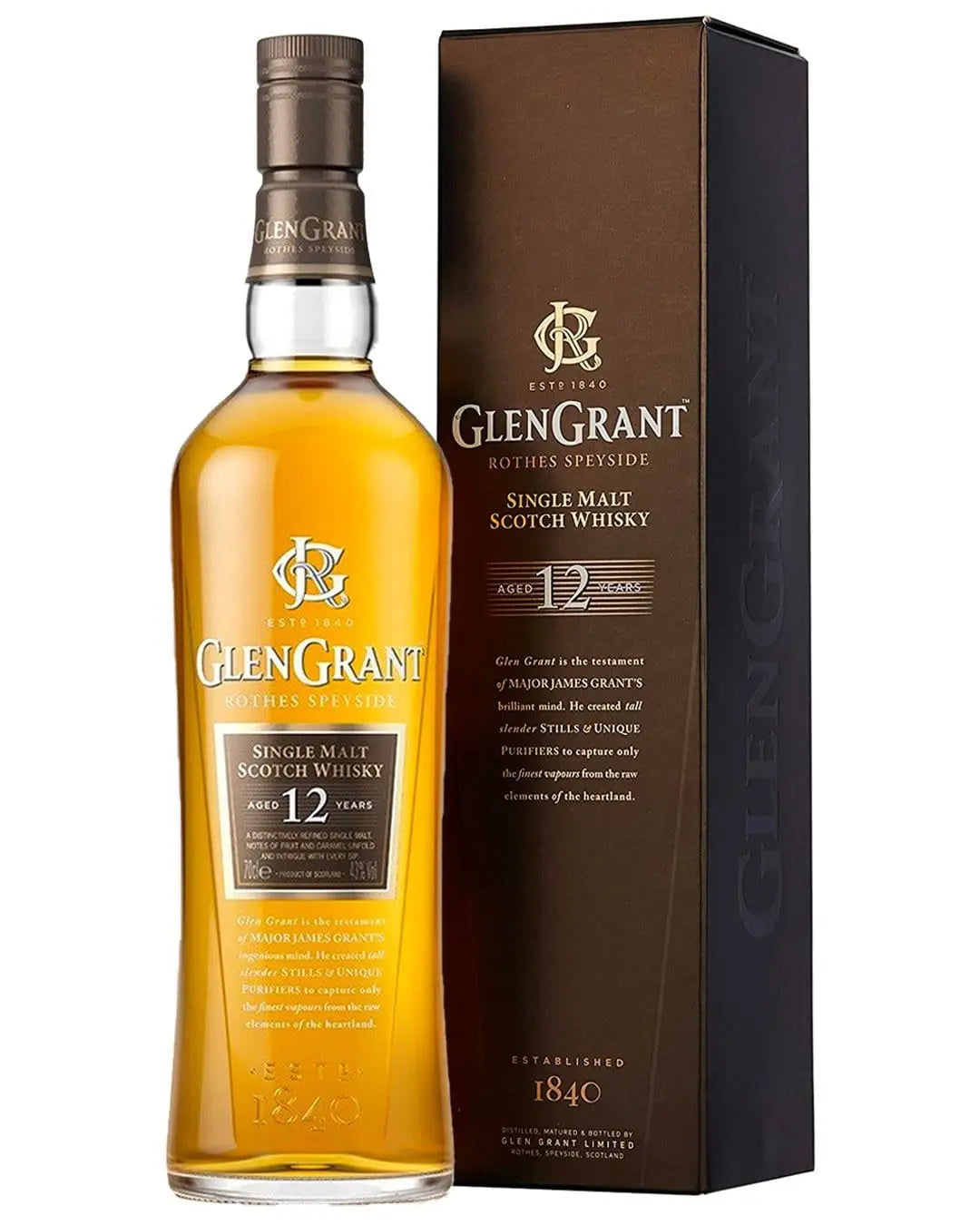 Glen Grant 12 Year Old Whisky, 70 cl