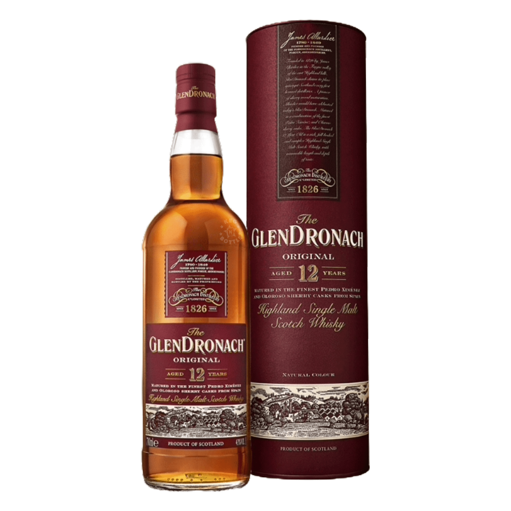 GlenDronach Original 12 Year Single Malt Scotch Whisky (750 ml)
