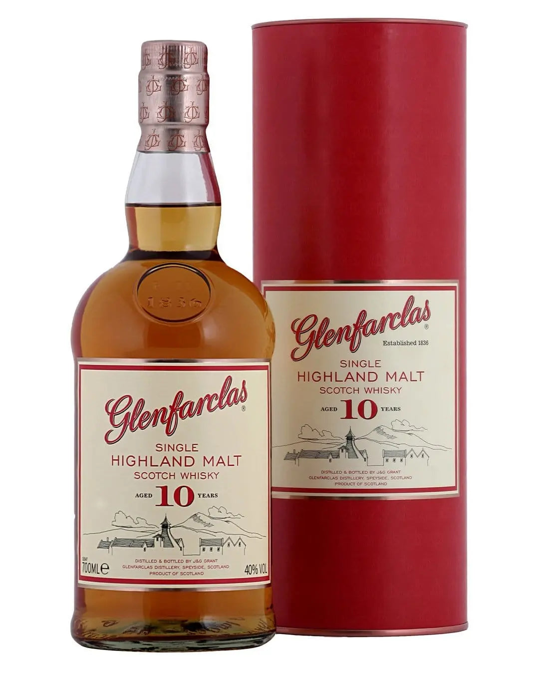 Glenfarclas 10 Year Old Single Malt Whisky, 70 cl
