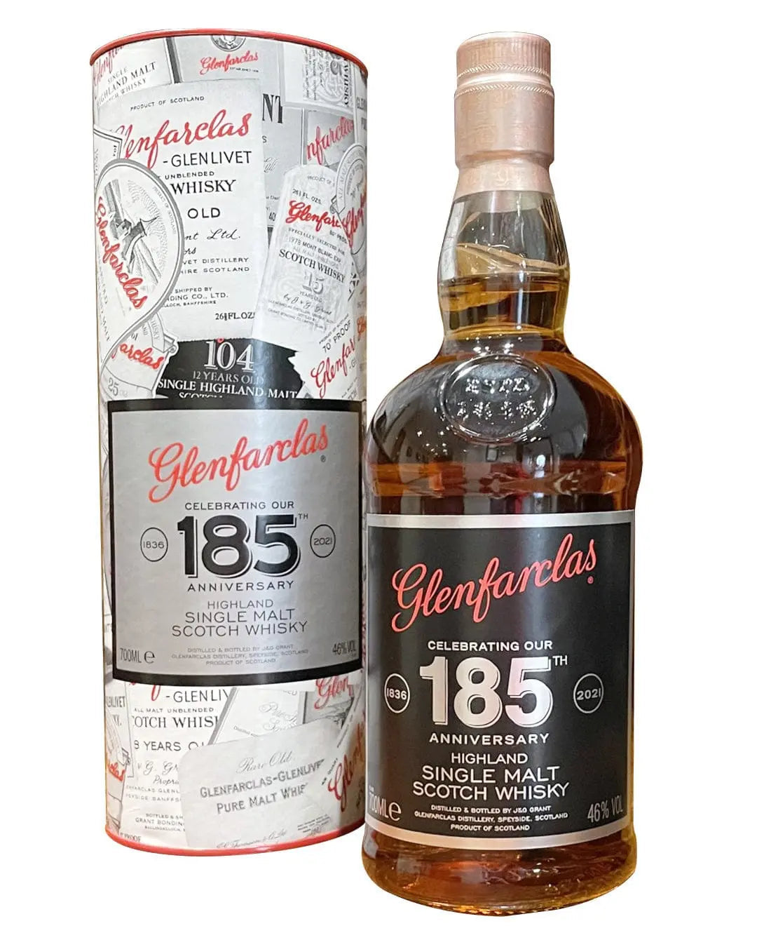 Glenfarclas 185th Anniversary Single Malt Scotch Whisky, 70 cl