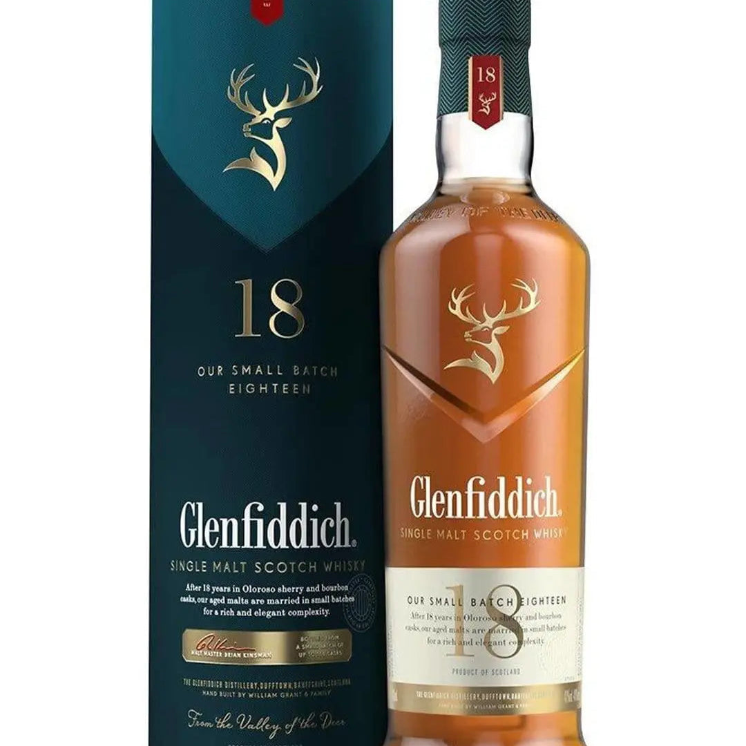 Glenfiddich 18 Year Old Single Malt Scotch Whisky, 70 cl