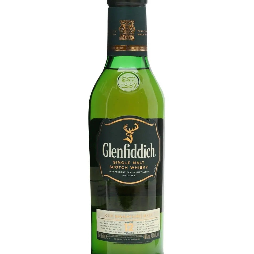Glenfiddich 12 Year Old Single Malt Scotch Whisky Half Bottle, 35 cl