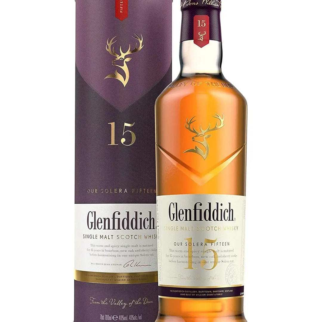 Glenfiddich Solera 15 Year Old Single Malt Scotch Whisky, 70 cl