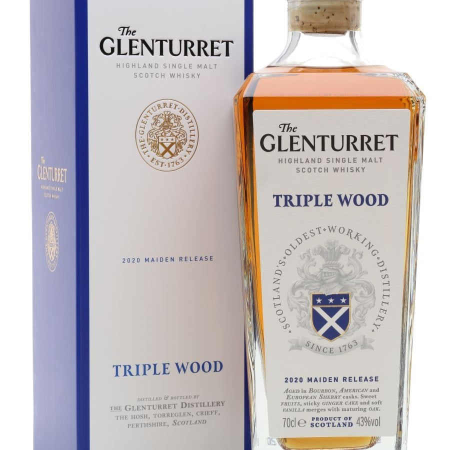 Glenturret Nas Triple Wood Highland Single Malt Scotch Whiskey (750mL)