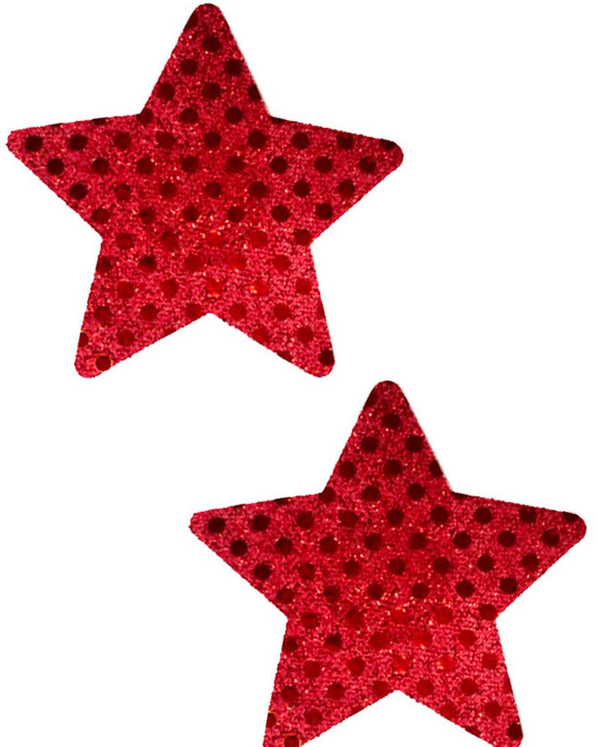 Red Sequin Star Pasties