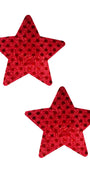 Red Sequin Star Pasties
