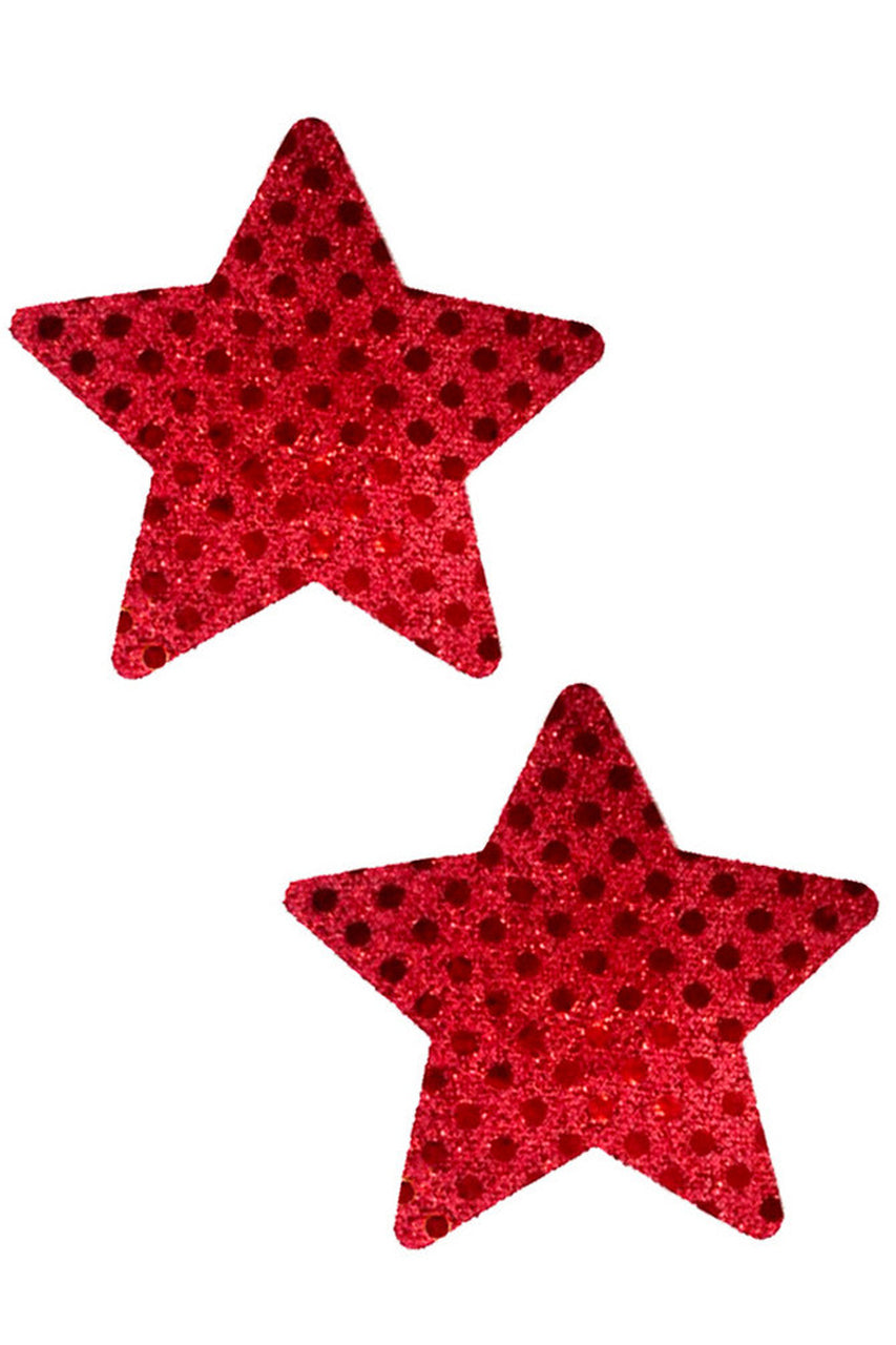 Red Sequin Star Pasties