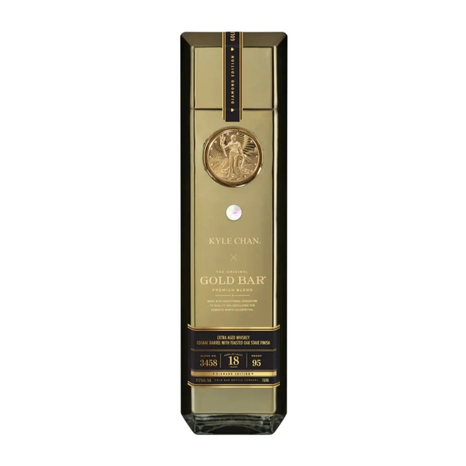 Gold Bar 18 Year Diamond Edition Cognac Barrel With Toasted Oak Finish Bourbon Whiskey (750mL)
