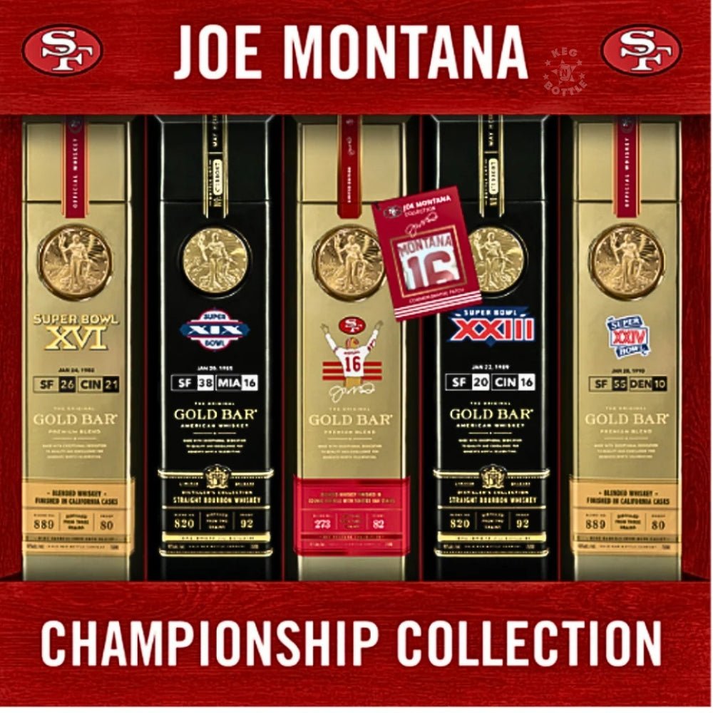 Gold Bar Whiskey Joe Montana Championship Collection – 5-Pack Gift Set
