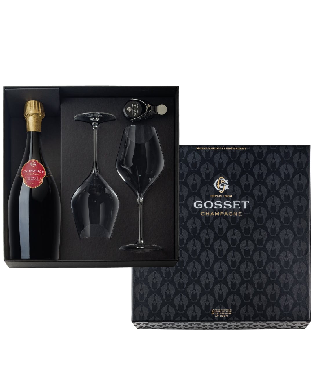 Gosset Grand Reserve Champagne Gift Set, 75 cl